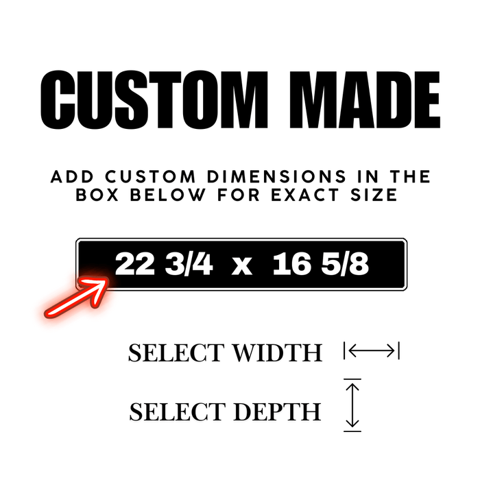 3/4" Thick White Melamine Shelf Custom Cut to Size | Kitchen, Bath, Closet & More