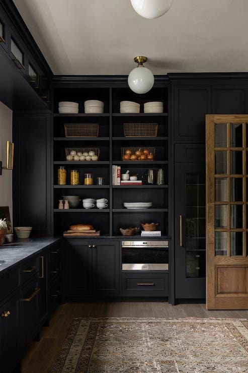 Custom 3/4" Thick Black Melamine Cabinet Shelf | Cut To Exact Size